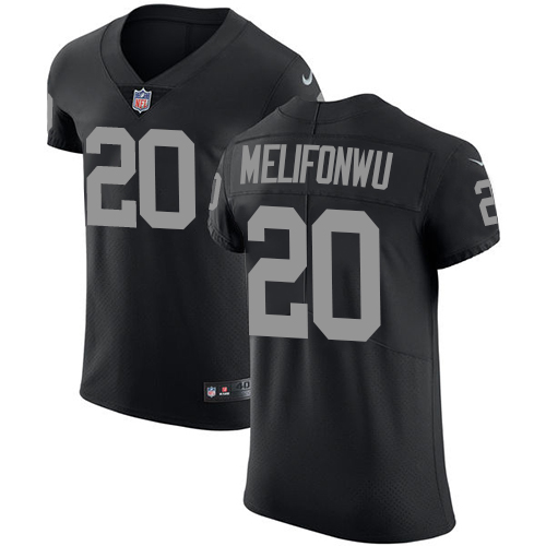 Nike Raiders #20 Obi Melifonwu Black Team Color Men's Stitched NFL Vapor Untouchable Elite Jersey - Click Image to Close